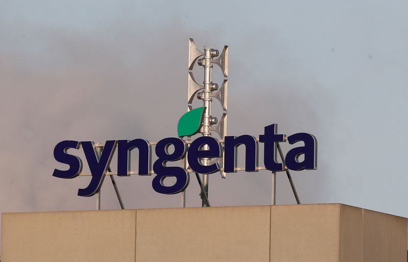 FILE PHOTO: Logo is seen at the headquarters of agricultural chemical maker Syngenta in Basel