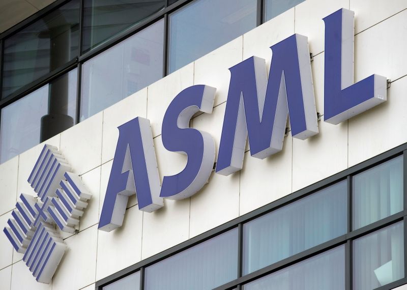 FILE PHOTO: ASML's logo is seen on the day of the presentation of the 2011 fourth quarter and annual results in Veldhoven