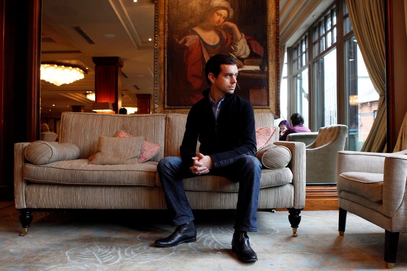 FILE PHOTO: Twitter's Chairman Jack Dorsey attends a photocall in the Westbury Hotel to mark the opening of Founders in Dublin