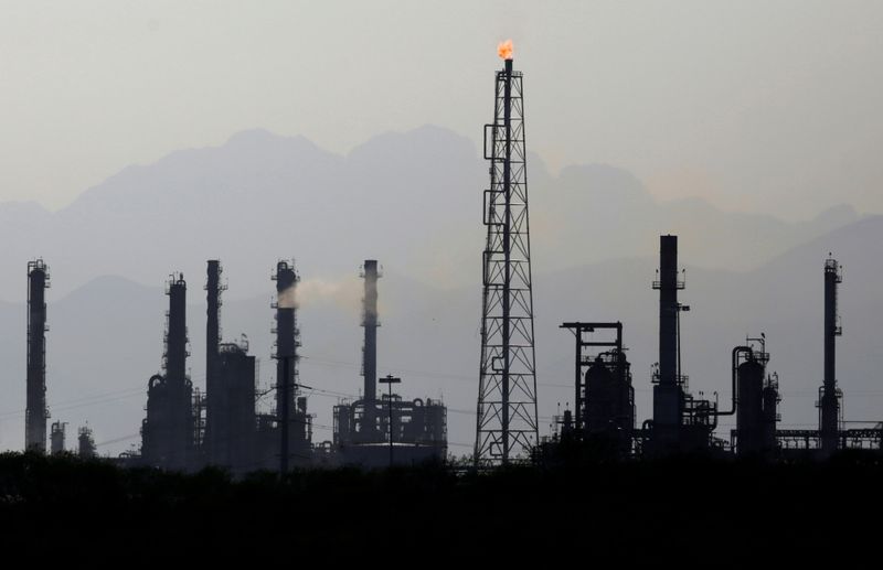 FILE PHOTO: General view shows Mexican state oil firm Pemex's Cadereyta refinery, in Cadereyta