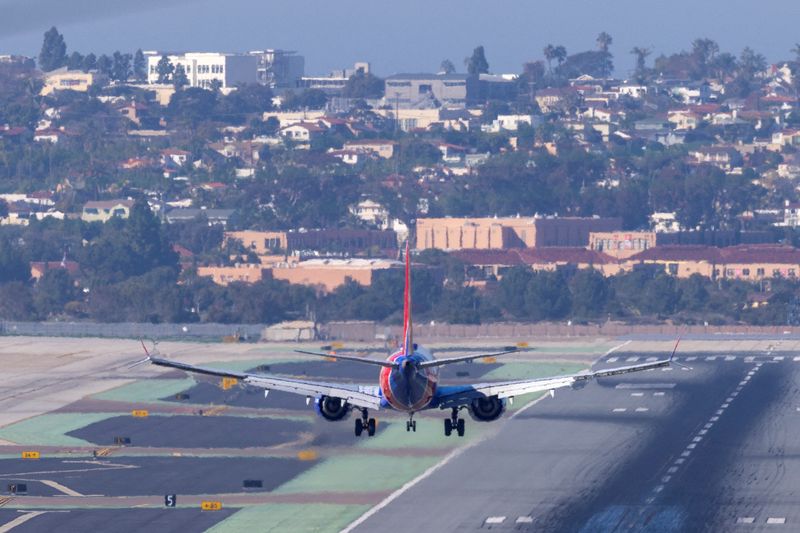 Southwest airlines flight lands in San Diego as 5G talks continue