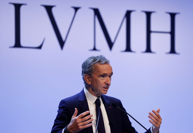 FILE PHOTO: LVMH luxury group CEO Arnault announces 2019 results in Paris