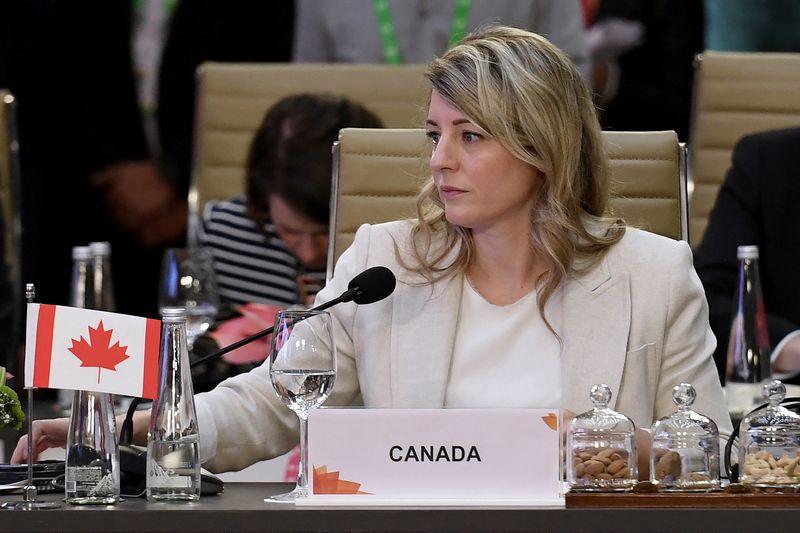 Canada will never tolerate foreign interference, foreign minister tells China.