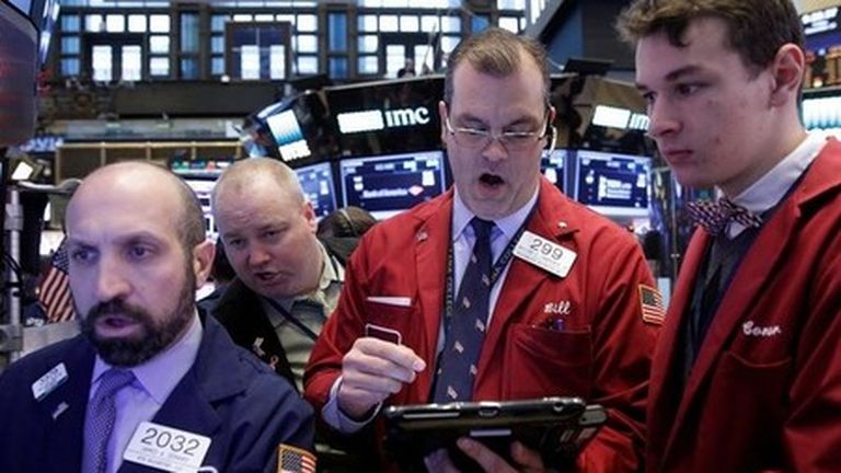 Wall Street climbs as yields slip on jobless claims data