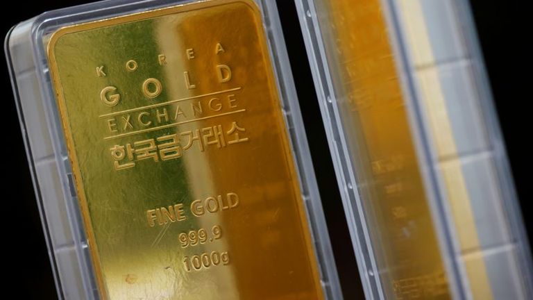 Gold steigt aufgrund des schwächeren Dollars; Fed-Chef Powell im Fokus
