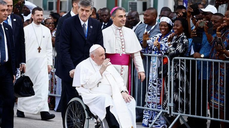 Le pape termine sa visite au Congo et se dirige vers le Sud-Soudan instable