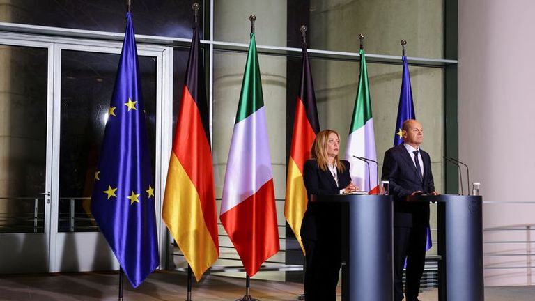 UE quiere evitar una carrera de subvenciones con EEUU, dice canciller alemán