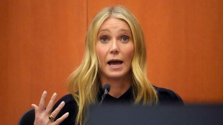 Gwyneth Paltrow testifies she was struck from behind in ski collision