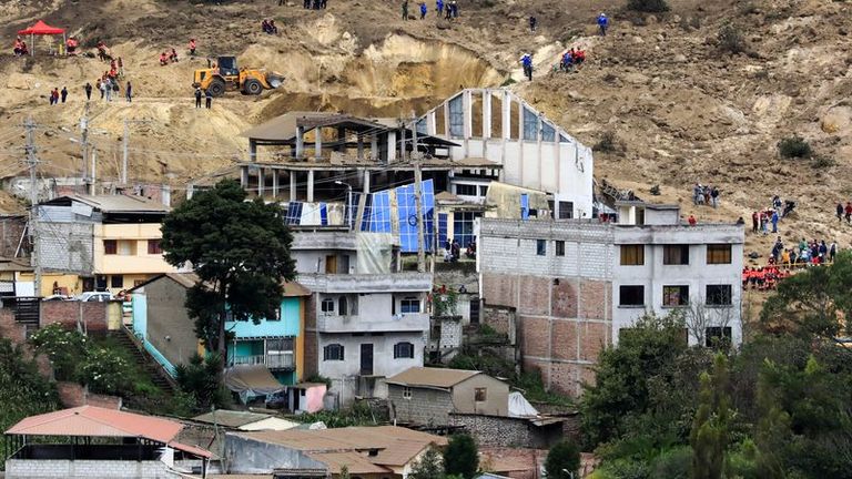 Death toll from Ecuador landslide deaths rises to 17, over 70 remain missing