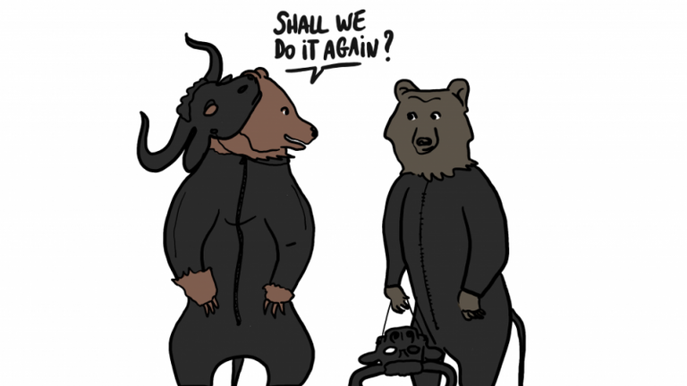 2023 :  Un oso puede esconder a otro