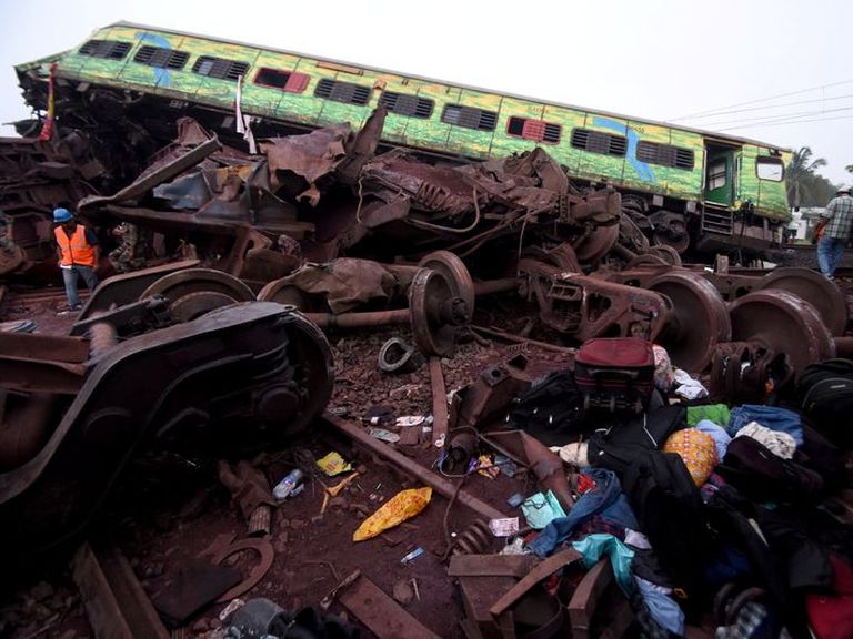 Inde :  Au moins 288 morts dans une catastrophe ferroviaire