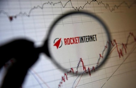The logo of of Rocket Internet, a German venture capital group is pictured in illustration photo in Sarajevo