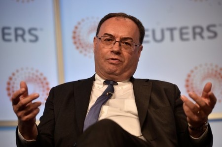 Andrew Bailey, Chief Executive Officer of the Financial Conduct Authority, speaks during a 