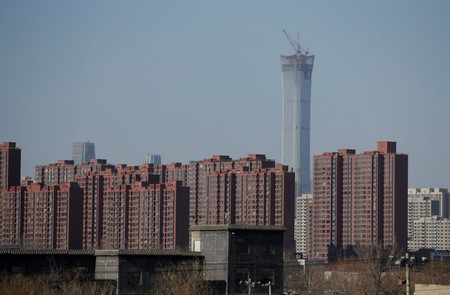 FILE PHOTO: Apartment blocks are pictured in Beijing