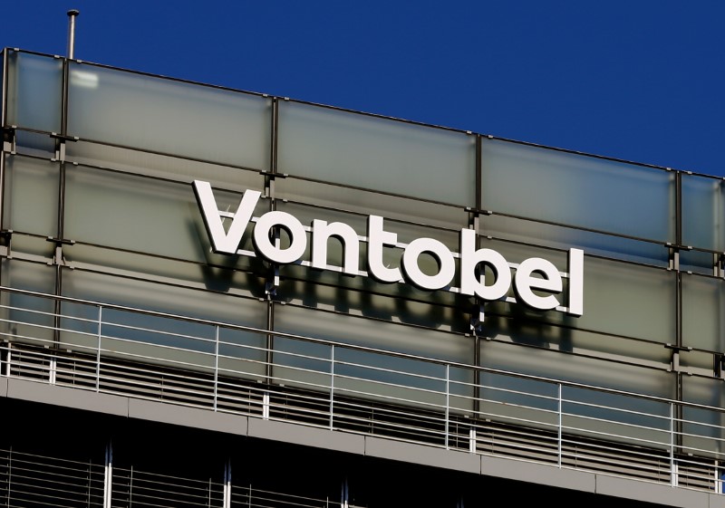 Logo of Swiss bank Vontobel is seen in Zurich
