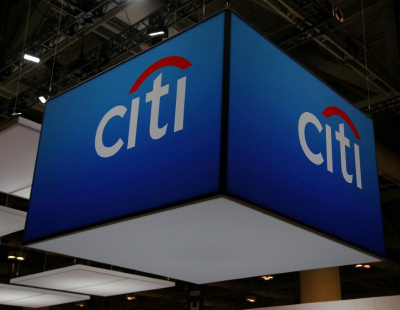 FILE PHOTO: The Citigroup Inc logo is seen at the SIBOS banking and financial conference in Toronto