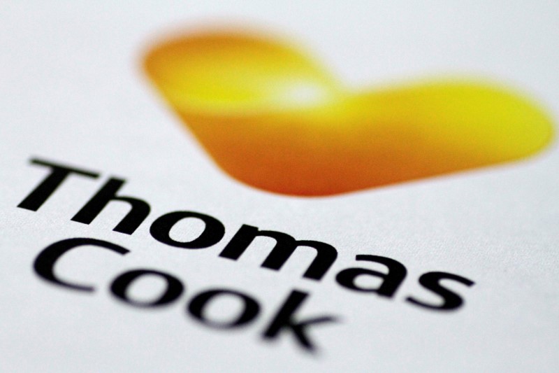 Illustration photo of a Thomas Cook logo