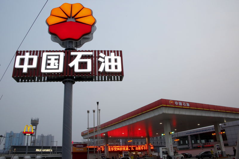 FILE PHOTO: A PetroChina petrol station in Beijing