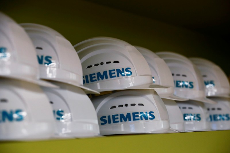 German Chancellor Merkel visits Siemens plant in Goerlitz