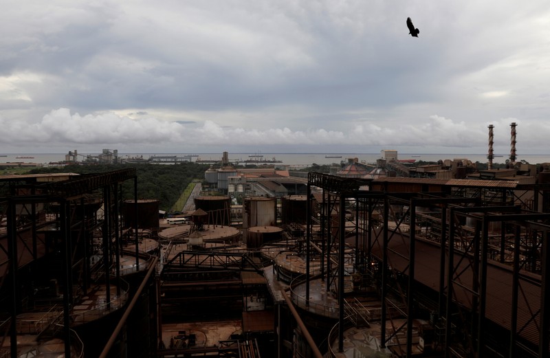 FILE PHOTO: A view of alumina refinery Alunorte, owned by Norwegian company Norsk Hydro ASA, in Barcarena, Para state, northern Brazil