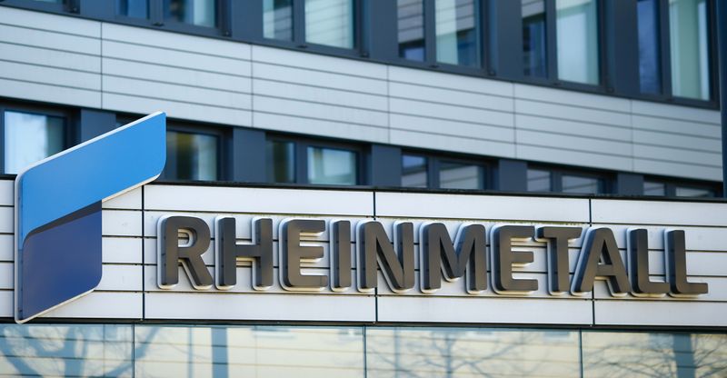 ARCHIV: Das Logo der deutschen Rheinmetall AG in Düsseldorf