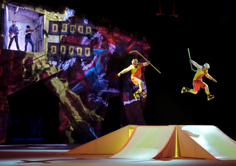 FILE PHOTO: Artists perform during Cirque du Soleil's Crystal show in Riga