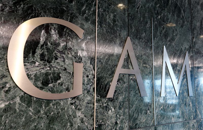 Logo of GAM investment management company is seen in Zurich