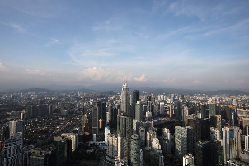 FILE PHOTO: A view of the city skyline in Kuala Lumpur