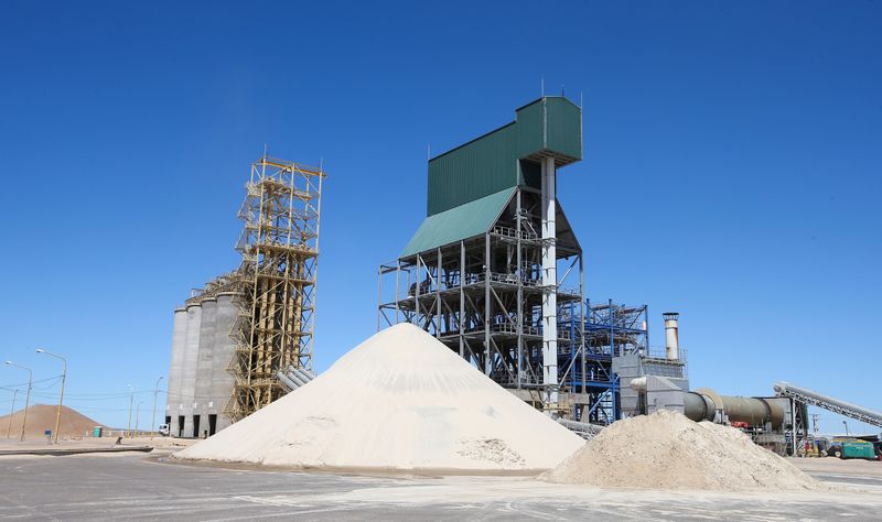 FILE PHOTO: A sand refinery is seen at Vaca Muerta shale oil and gas drilling, in the Patagonian province of Neuquen