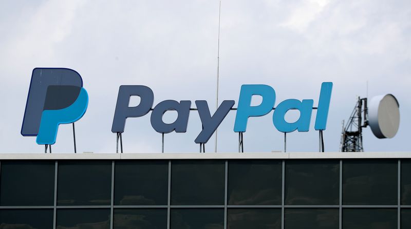 The German headquarters of PayPal is pictured at Europarc Dreilinden business park south of Berlin in Kleinmachnow