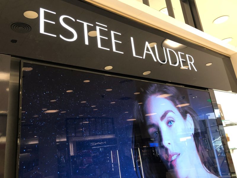 FILE PHOTO: An Estee Lauder cosmetics counter is seen in Los Angeles