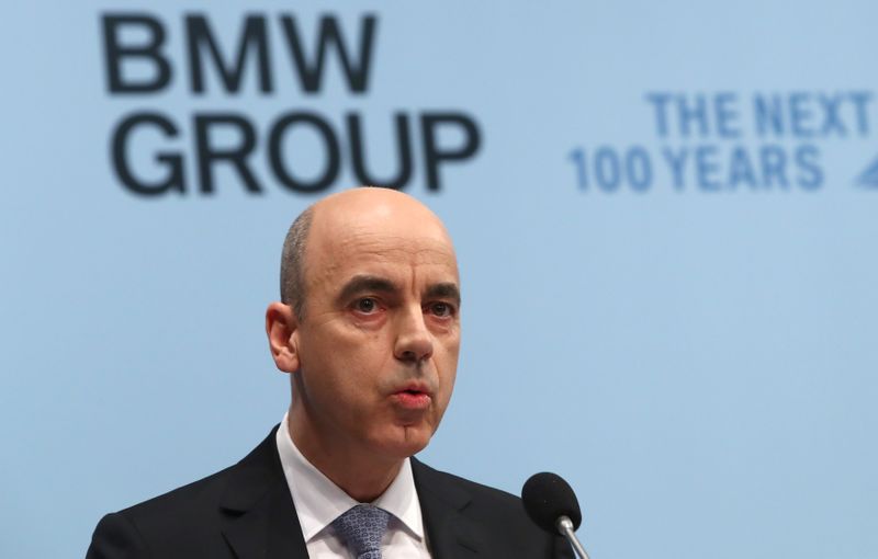 FILE PHOTO: BMW CFO Peter addresses the company's annual news conference in Munich