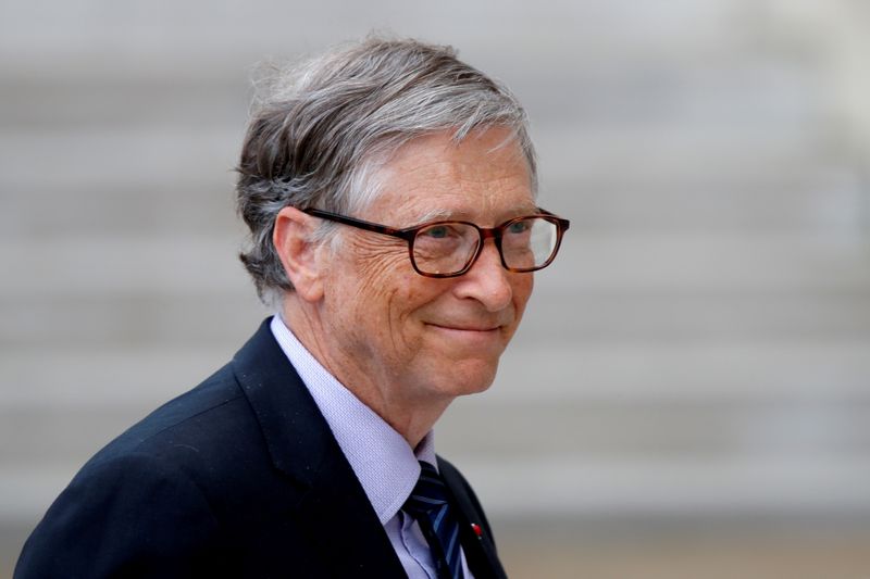FILE PHOTO: Bill Gates arrives at the Elysee Palace in Paris, France