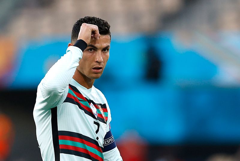  Cristiano Ronaldo durante l'ottavo di finale tra Portogallo e Belgio