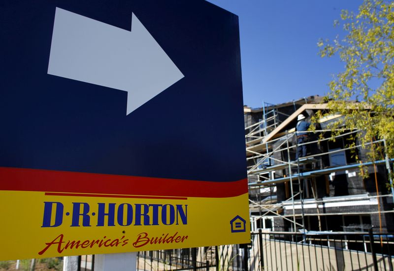 FILE PHOTO: A D.R. Horton home building project is pictured in San Marcos, California