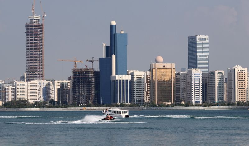 FILE PHOTO: A general view of the Abu Dhabi skyline