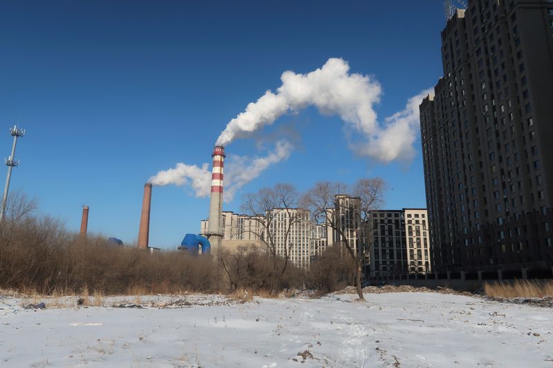 FILE PHOTO: FILE PHOTO: A coal-fired heating complex in Harbin, Heilongjiang province, China