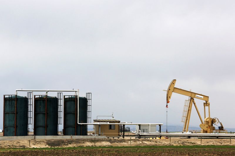 FILE PHOTO: A TORC Oil & Gas pump jack near Granum, Alberta, in Canada
