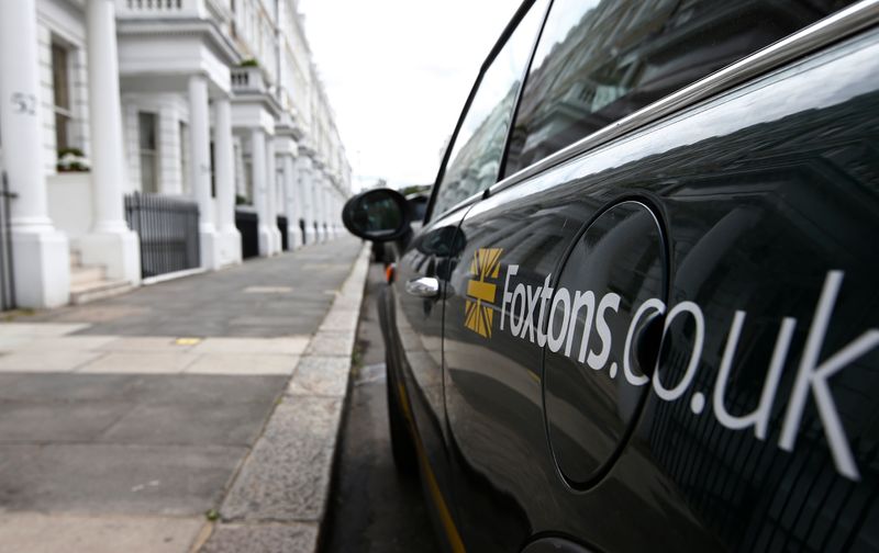A Foxtons car is seen parked in west London
