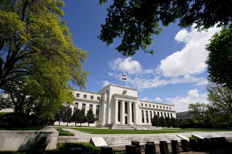ARCHIV: Das Gebäude der Federal Reserve, Washington, D.C., USA, 1. Mai 2020. REUTERS/Kevin Lamarque