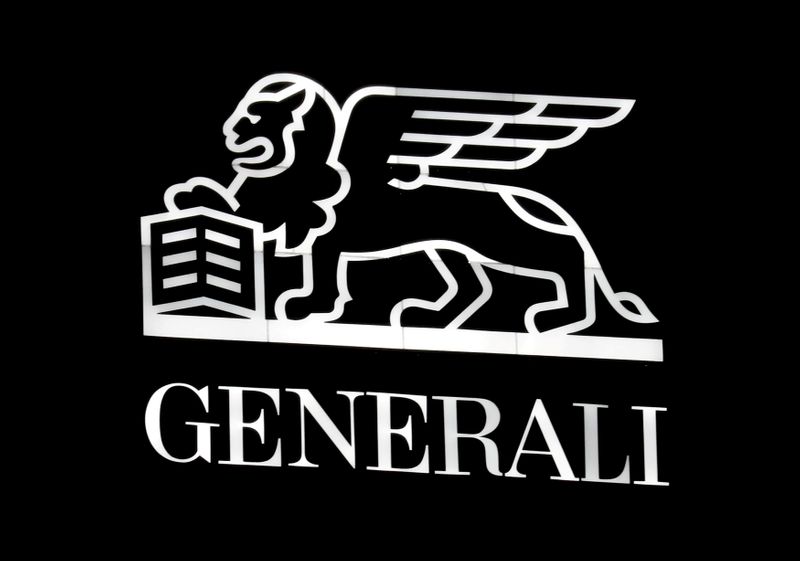 Il logo Generali presso la Torre dell'azienda