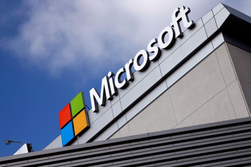 ARCHIV:  Das Microsoft-Logo, Los Angeles, Kalifornien, USA, 14. Juni 2016. REUTERS/Lucy Nicholson