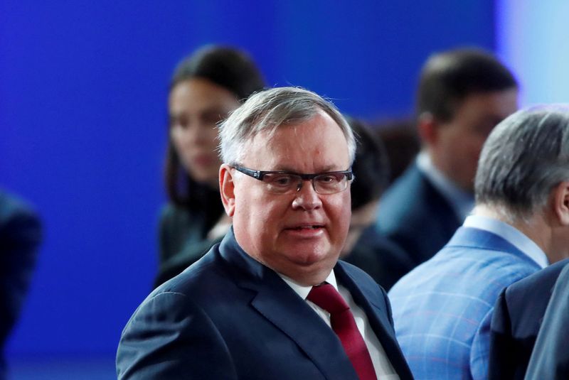 FILE PHOTO: CEO of Russia's VTB Bank Andrey Kostin