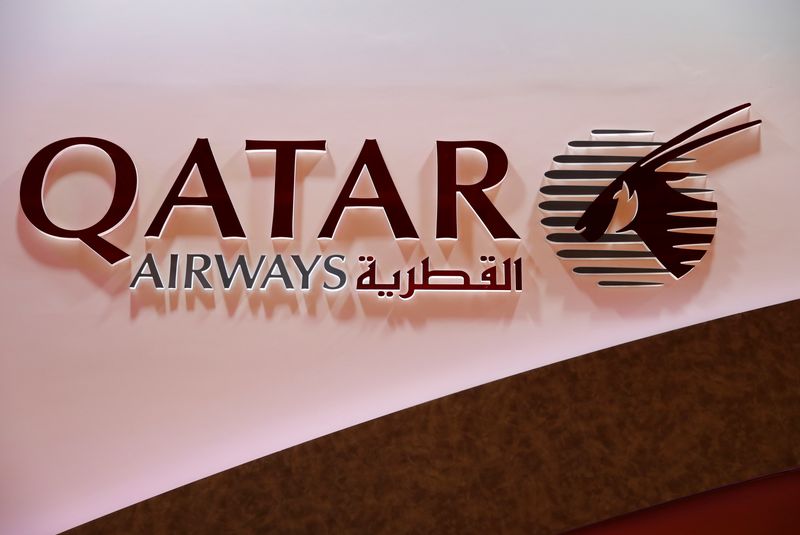 ARCHIV: Das Logo von Qatar Airways, Berlin, Deutschland, 7. März 2018.