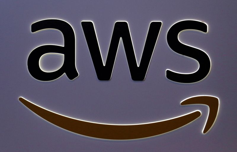 FILE PHOTO: The logo for Amazon Web Services (AWS) is seen in Toronto