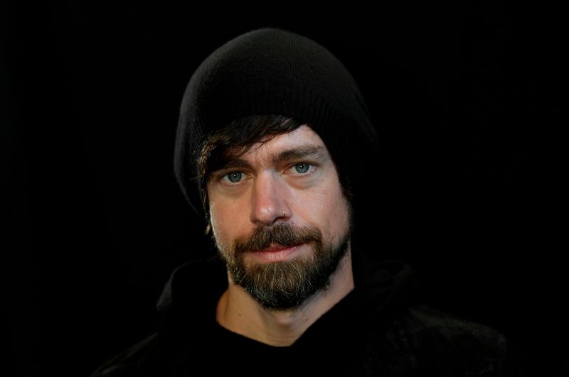 FILE PHOTO: Dorsey, co-founder of Twitter and fintech firm Square, sits for a portrait during an interview with Reuters in London