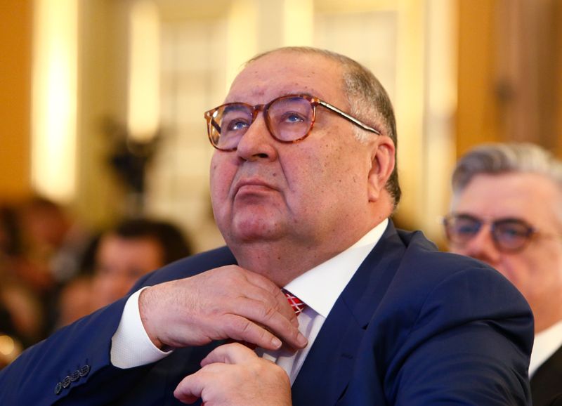 Founder of USM Holdings Usmanov attends session during Week of Russian Business in Moscow