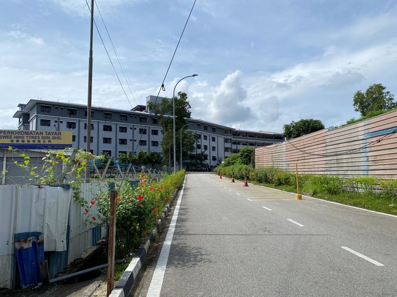 Workers' hostel owned by ATA IMS Bhd is seen in Johor Bahru
