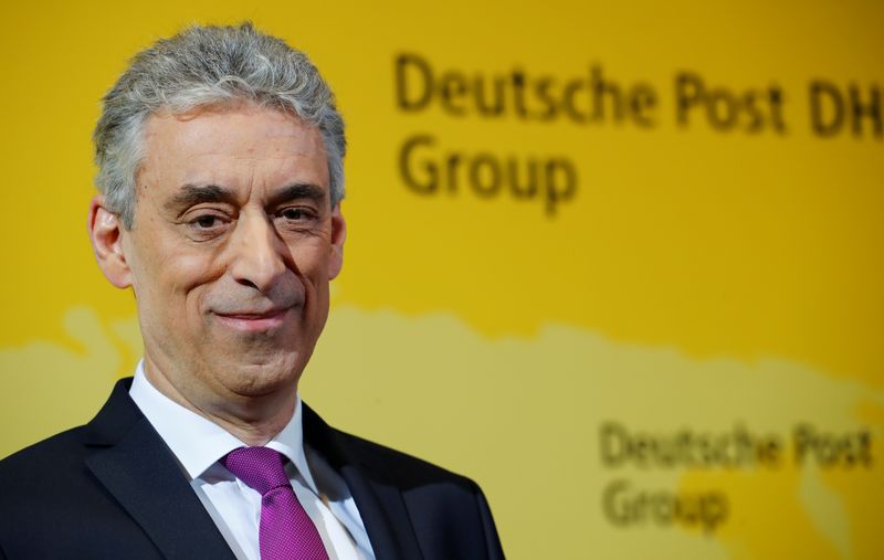 FILE PHOTO: Frank Appel, Chief Executive Officer of German postal and logistics group Deutsche Post DHL