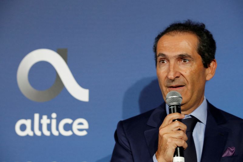 FILE PHOTO: Patrick Drahi, Franco-Israeli businessman and founder of cable and mobile telecoms company Altice Group attends the inauguration of the Altice Campus in Paris